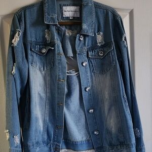 The Style Between Us, Distressed Denim Jacket